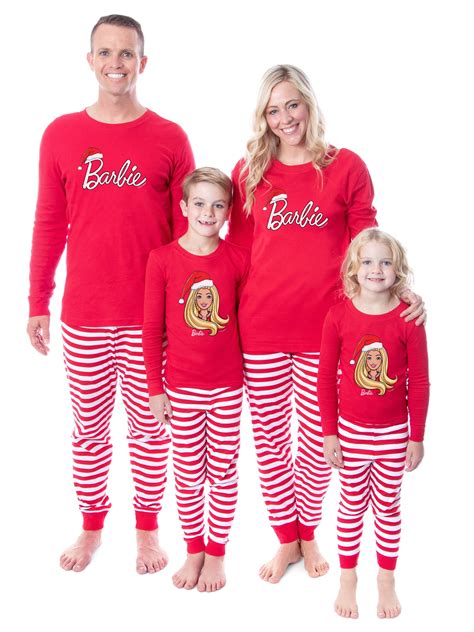 barbie pajamas for adults|Barbie Family Christmas Logo Santa Unisex Sleep 2 Piece Pajama Set Adult.